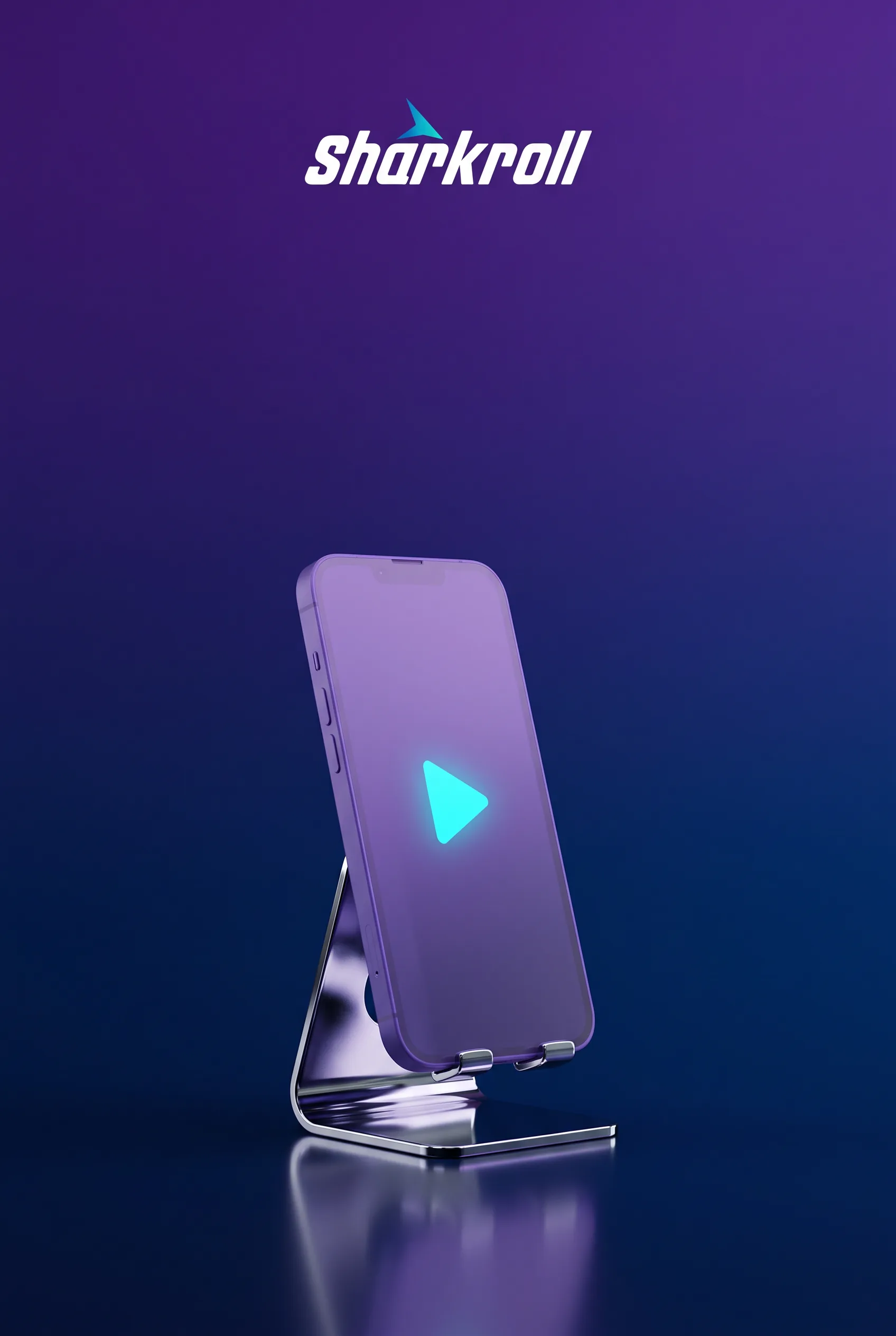 Telefon z symbolem odtwarzania SharkRoll